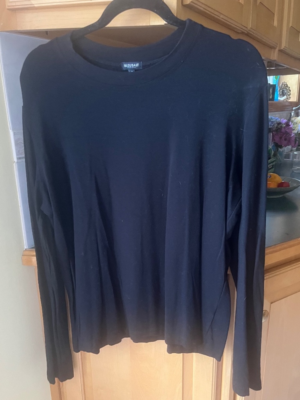 Bleusalt Black Long-Sleeve Tee, L